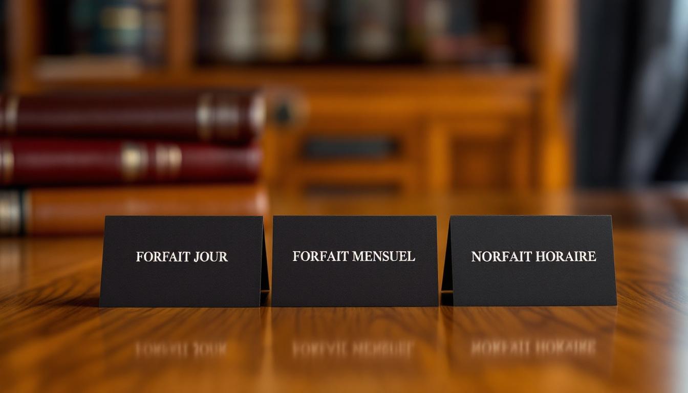 Quels sont les 3 types de forfait pour les cadres au forfait